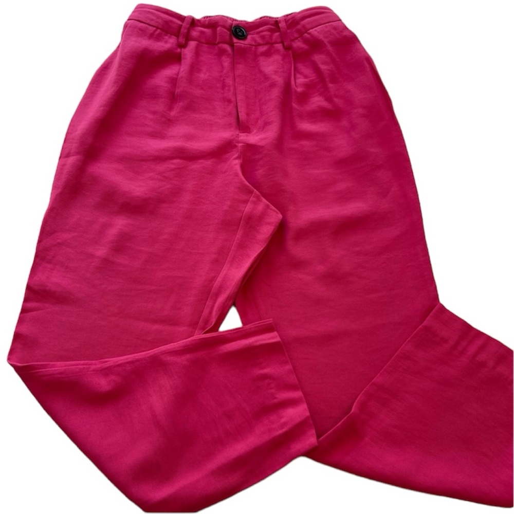 A New Day Pants Trouser Tapered Cropped Bright Pink Women’s Size XSmall